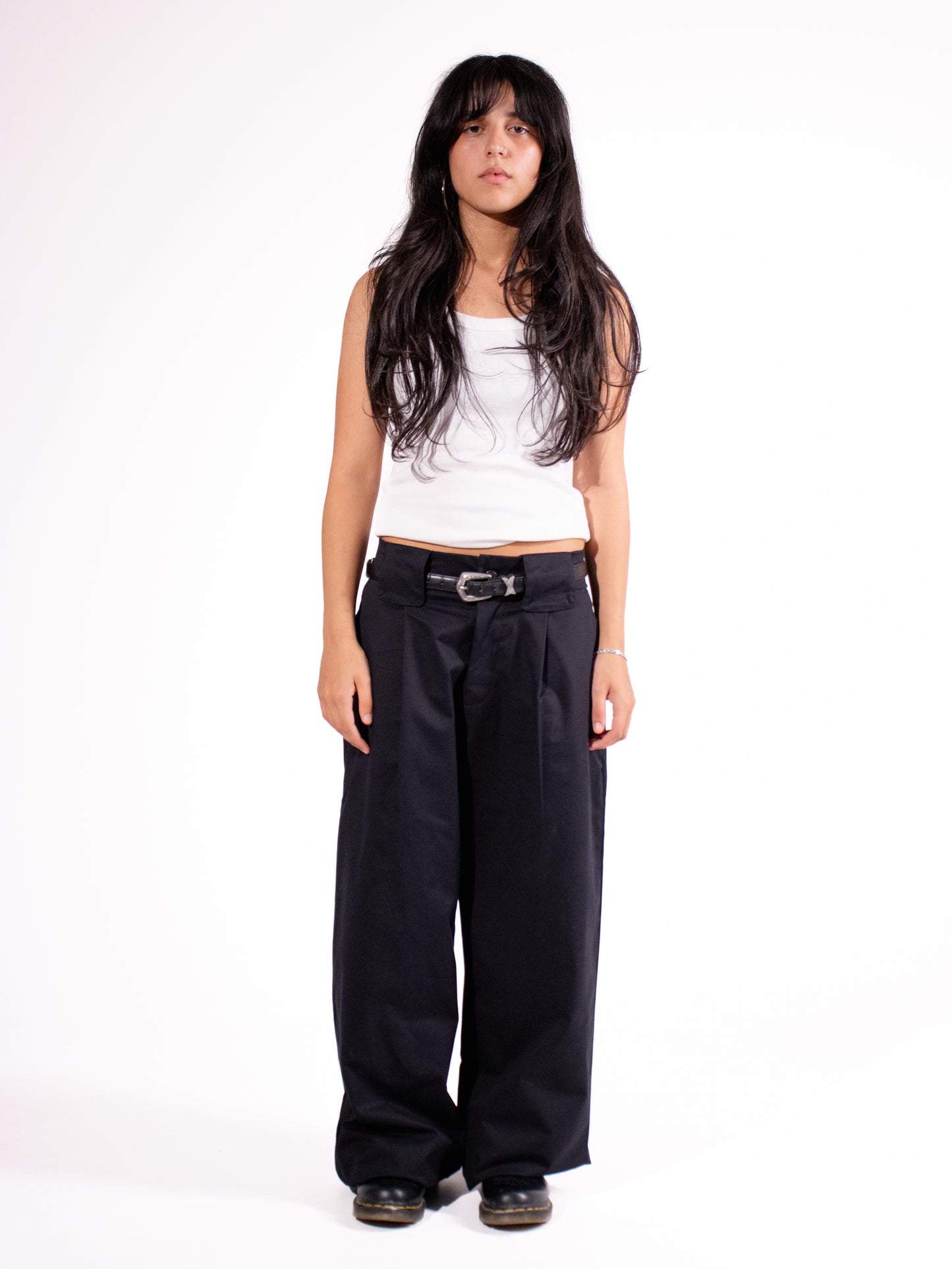 Black Pleated Pants