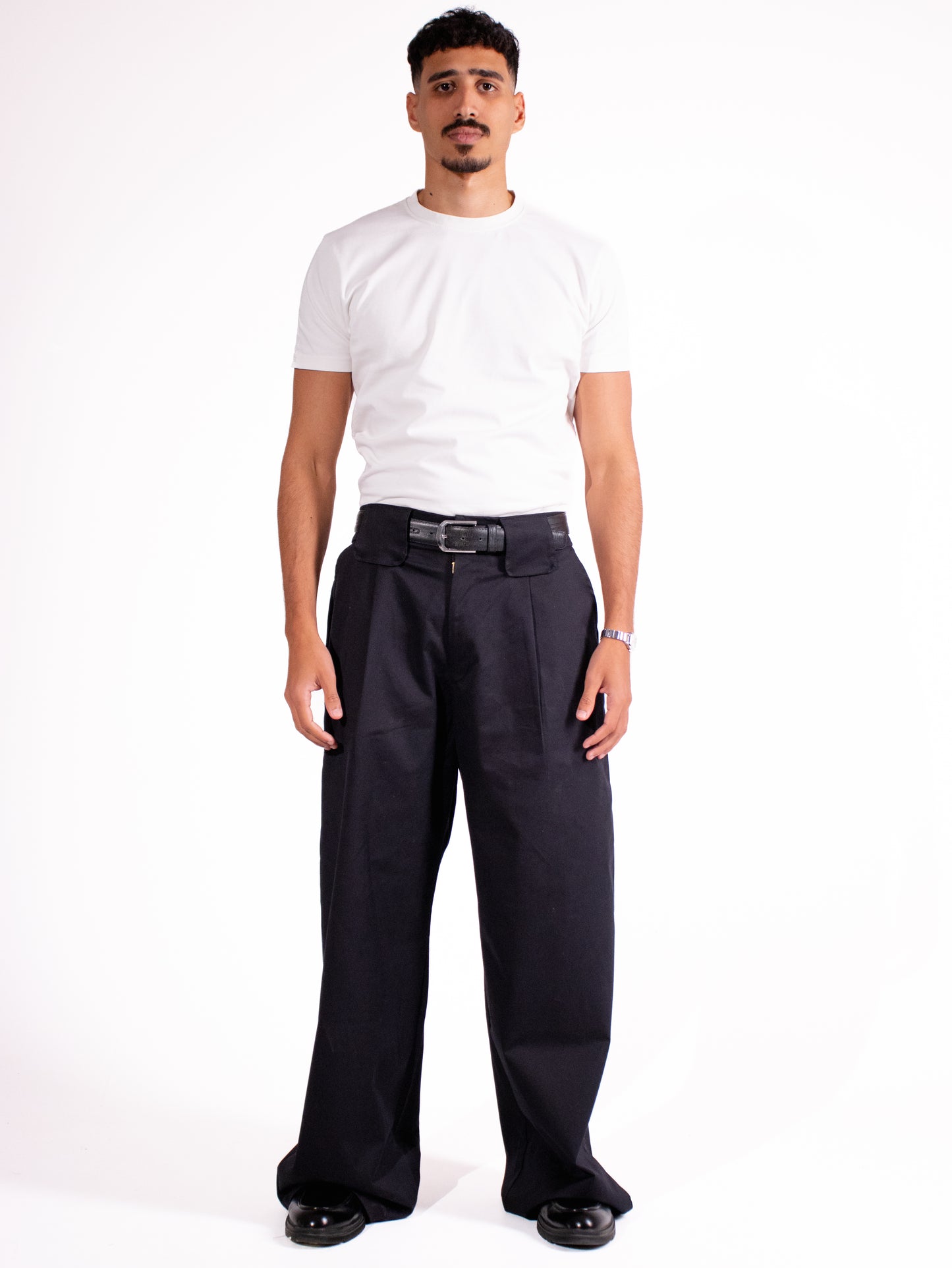 Black Pleated Pants