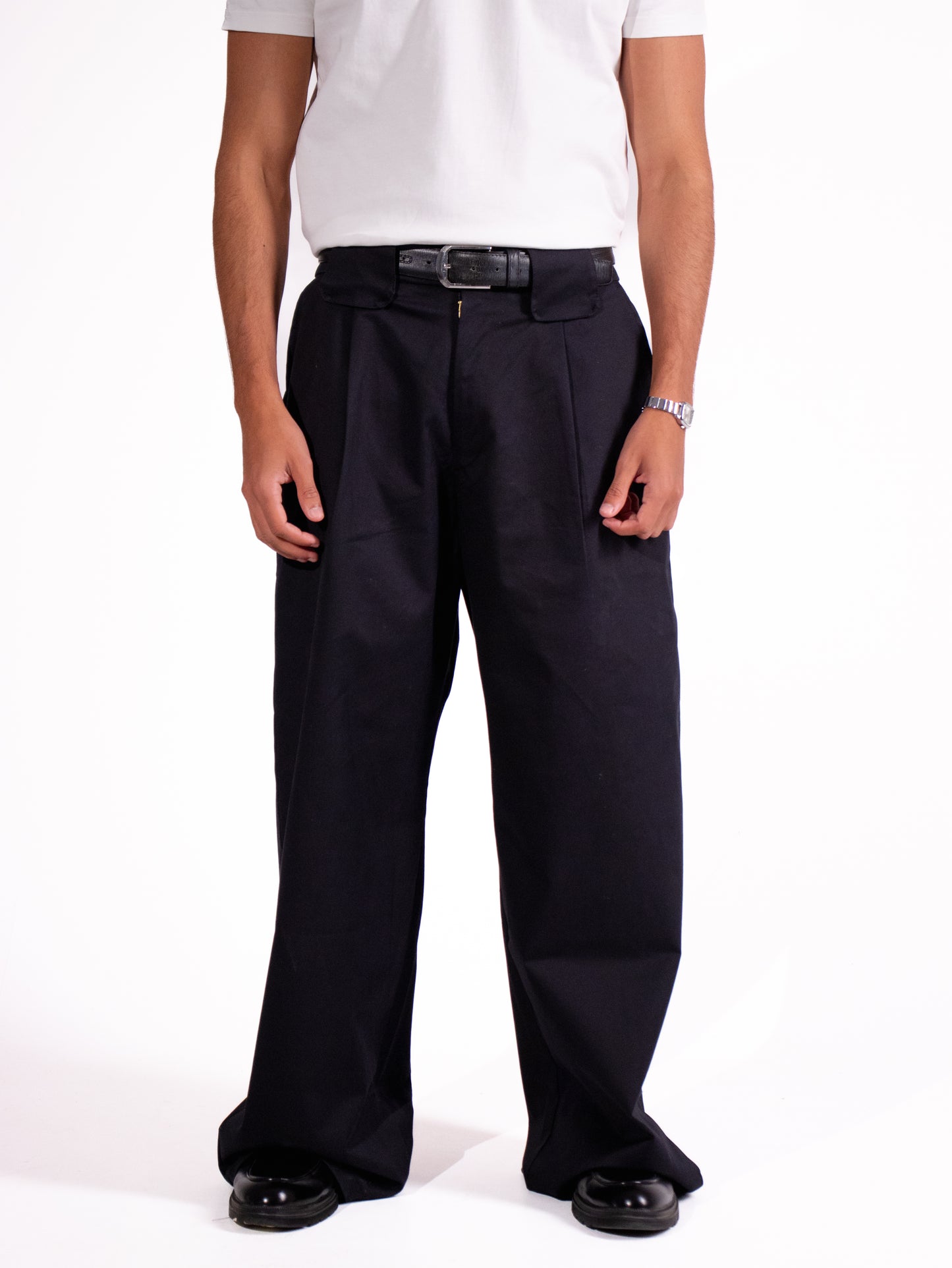 Black Pleated Pants