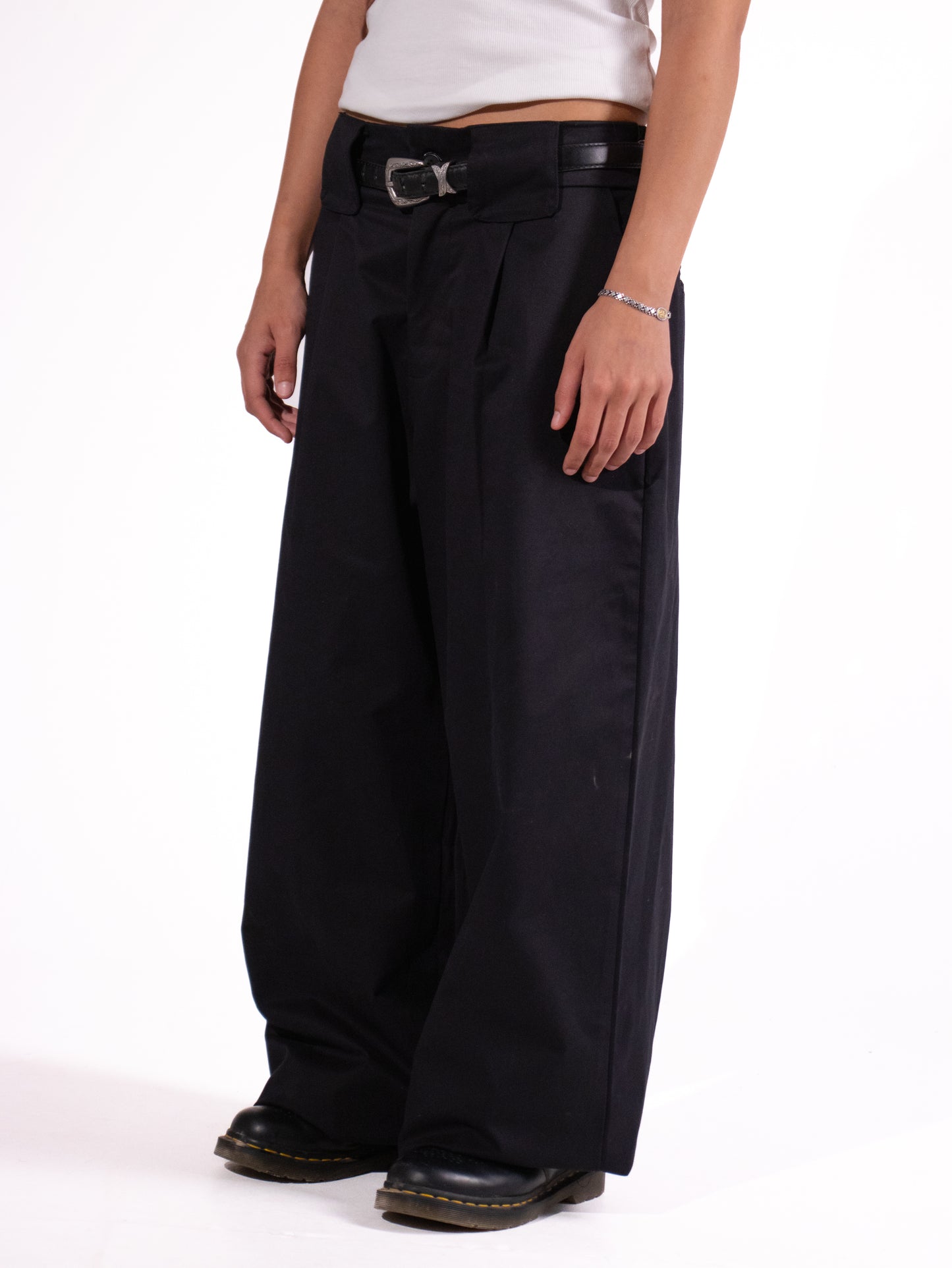 Black Pleated Pants