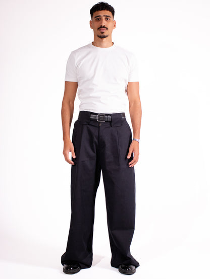 Black Pleated Pants